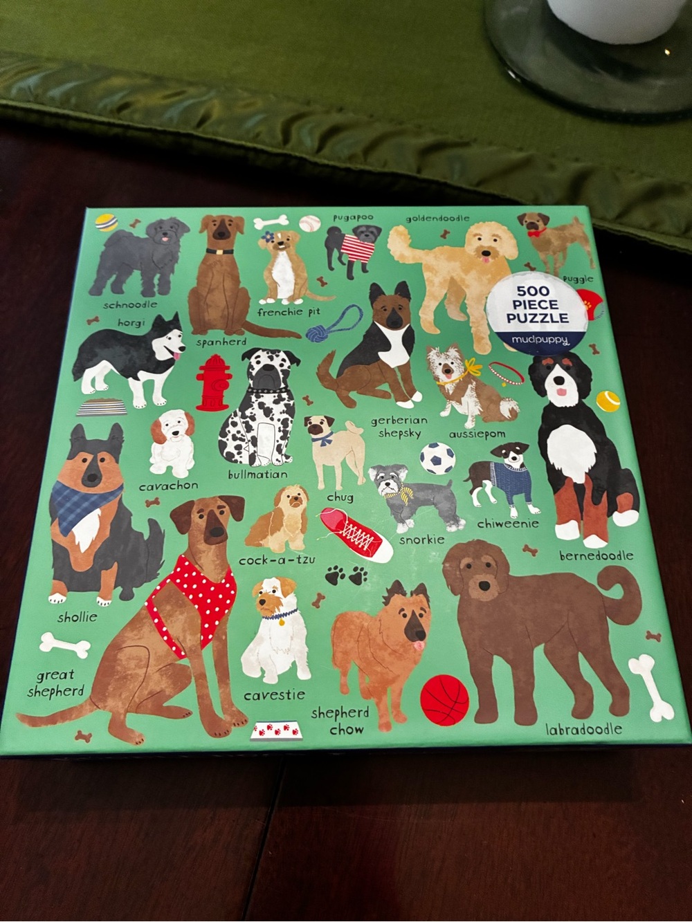 Dog puzzle & stickers